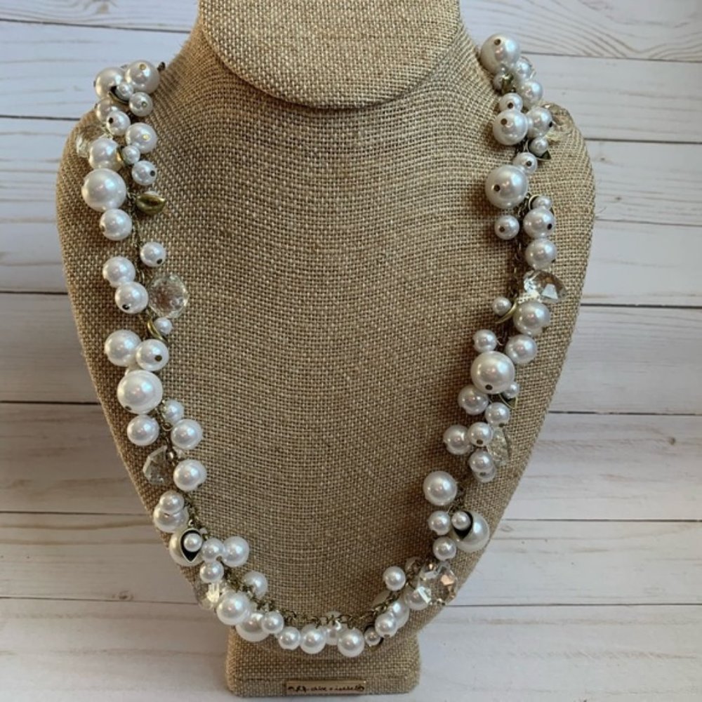 Chloe + Isabel Pearl + Crystal Drops Long